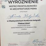 ll Międzyszkolny Konkurs Kaligrafii pod hasłem „Piękna Litera